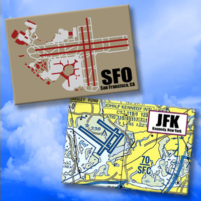 AIRPORT MAP / DIAGRAM MAGNETS