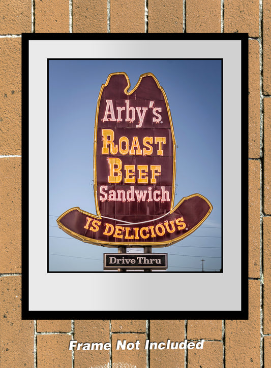 Arby's Vintage 10-gallon Sign Color Photograph (1309002311X14)