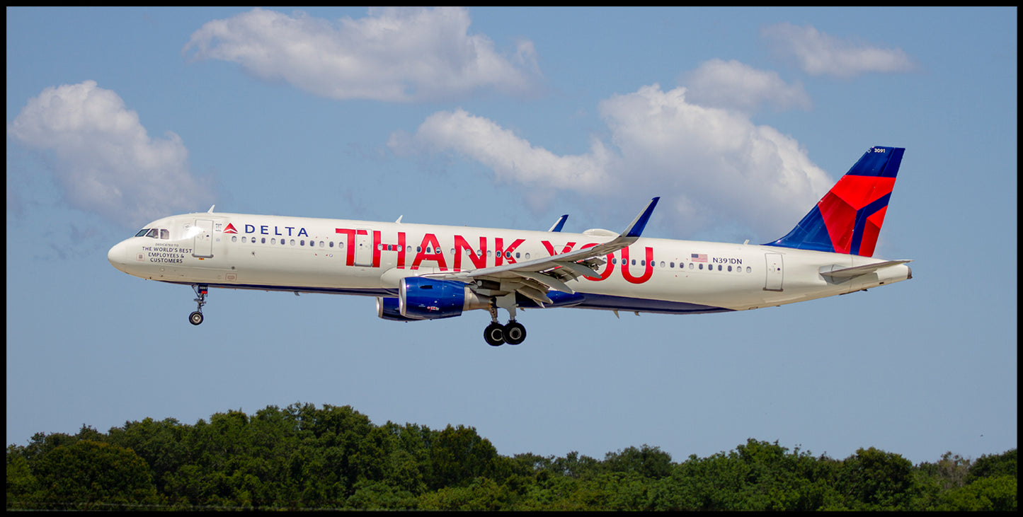 Delta Air Lines Airbus A321-211(WL) N391DN Color Photograph (APPM10102)
