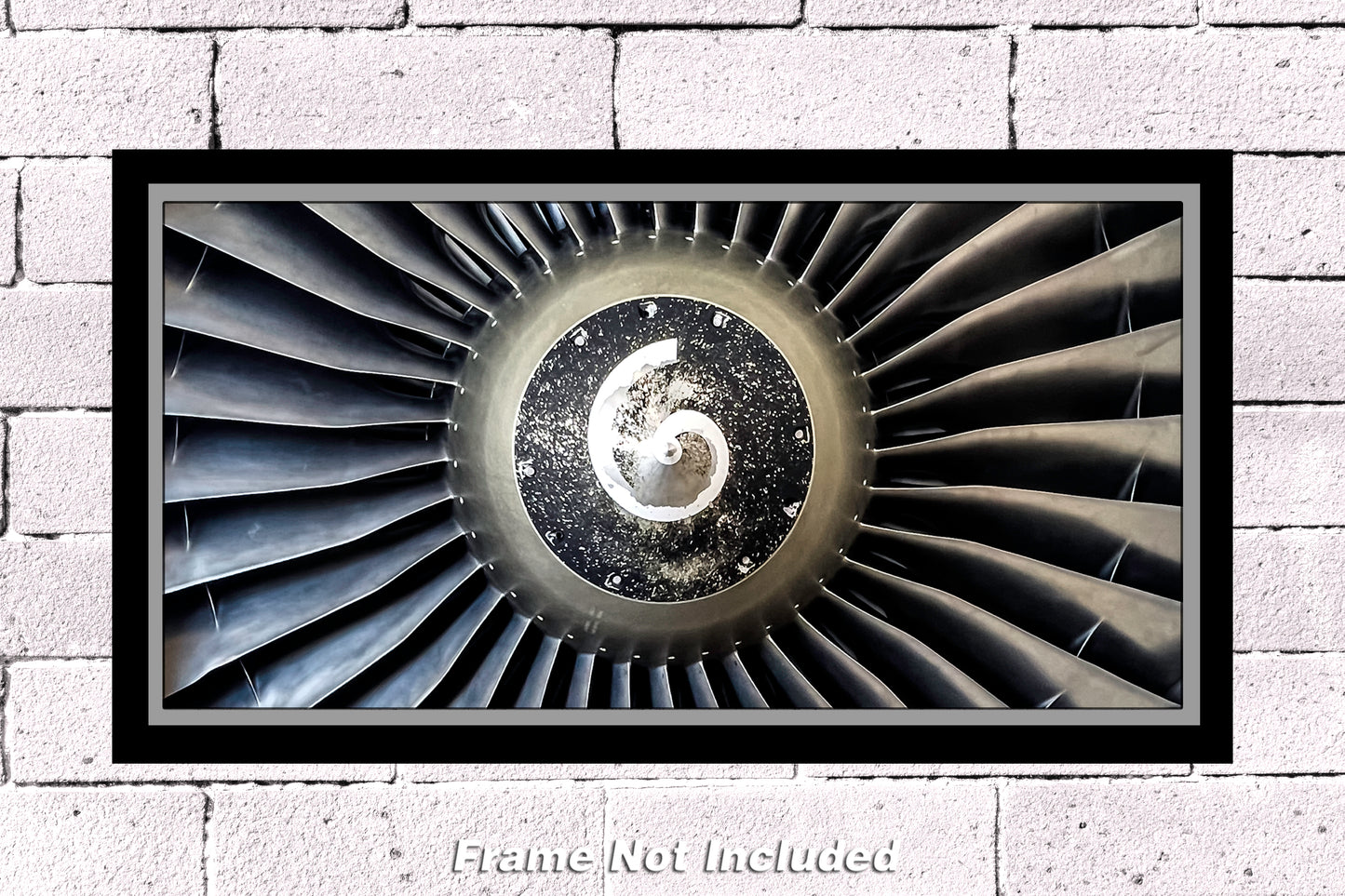 Jet Engine Fan Blades Color Photograph (APPM10121)