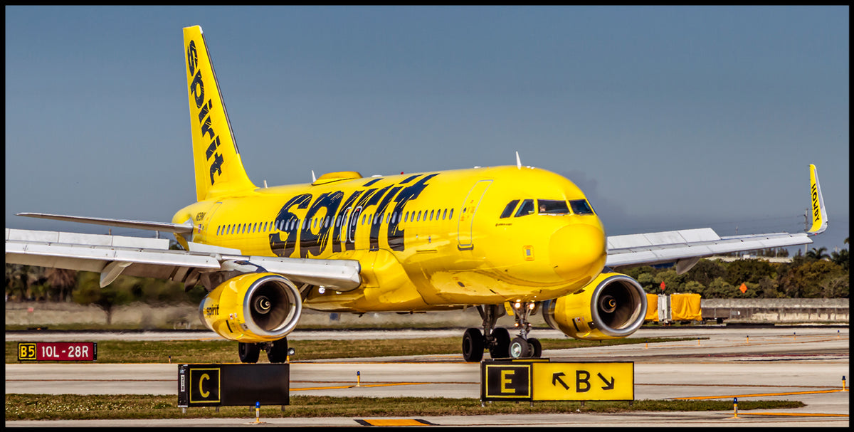 Spirit Airlines Airbus A320 Color Photograph (APPM10140)