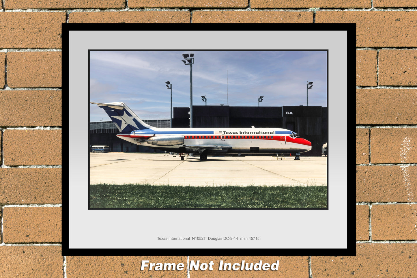 Texas International DC-9-14 N1052T Color Photograph (C064RGDS11X14)