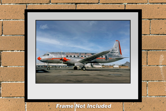 American Airlines Convair 580 Color Photograph (CV005LGBS11X14)