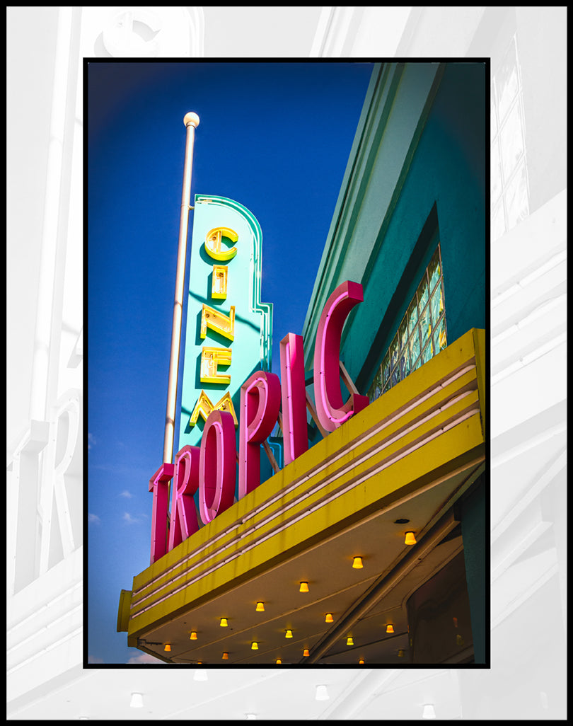 Tropic Cinema Sign Color Photograph (EYW202012230124_11X14)