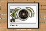 GE90-115B Aircraft Engine Color Photograph GE90-115B11X14