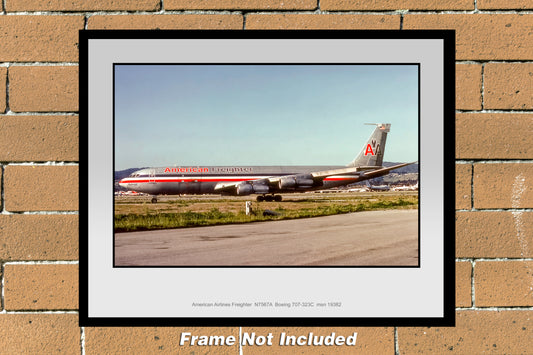 American Airlines Boeing 707-323 Color Photograph (H004LGJC11X14)