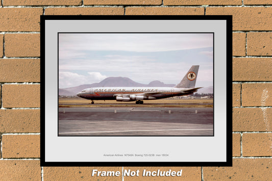 American Airlines Boeing 720-023B Color Photograph (H041LGSO11X14)