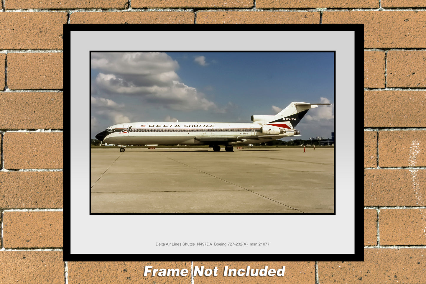 Delta Air Lines Shuttle Boeing 727 Color Photograph (I135LGJM11X14)