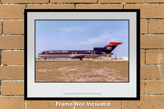 USAirways Shuttle Boeing 727-225 Color Photograph (I213LGSO11X14)