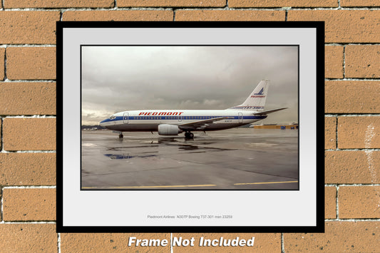 Piedmont Airlines Boeing 737-301 Color Photograph (K108LGFH11X14)