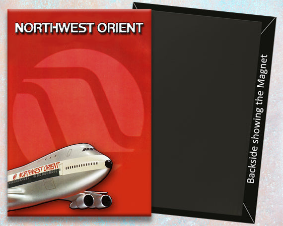Northwest Orient with 747 Logo Fridge Magnet (LM14042)