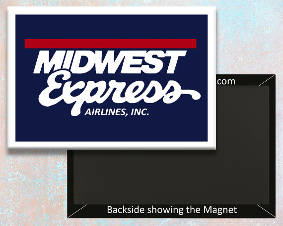 Midwest Express Airlines Logo Fridge Magnet (LM14059)