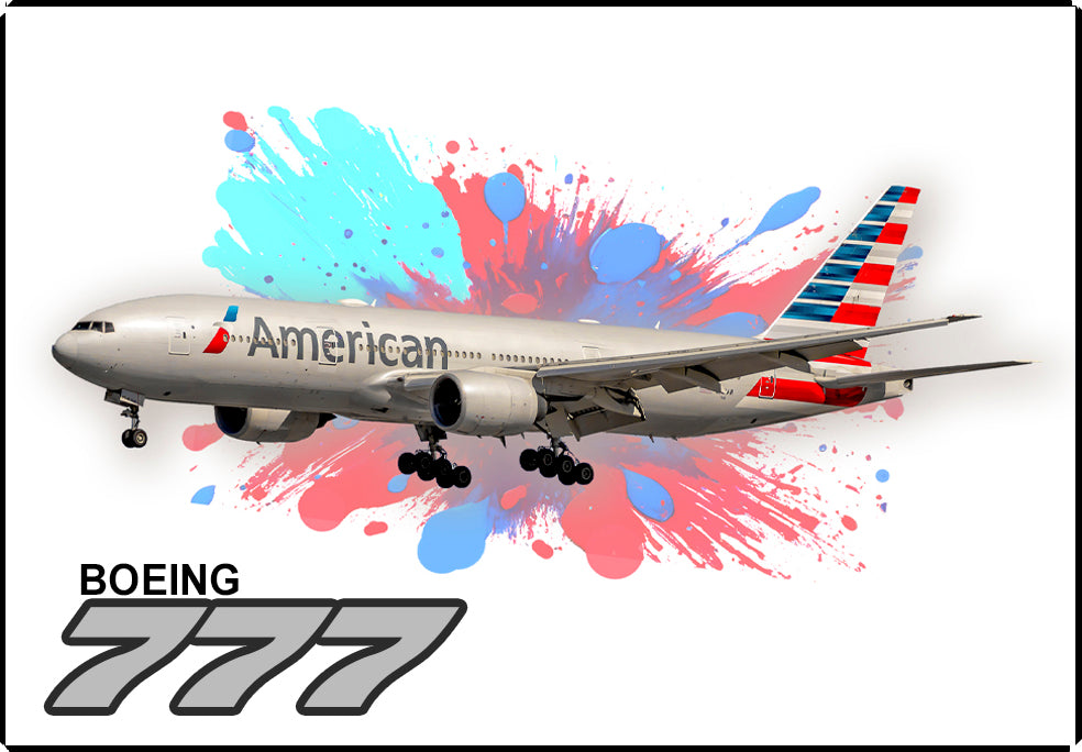 American Airlines Boeing 777 Fridge Magnet (LM14212)