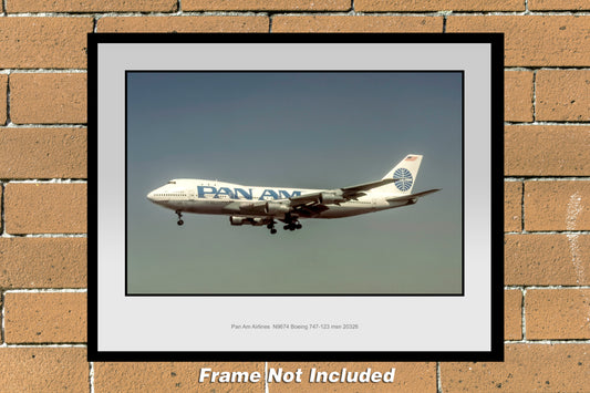 Pan Am Airlines Boeing 747-123 Color Photograph (M097LAEG11X14)