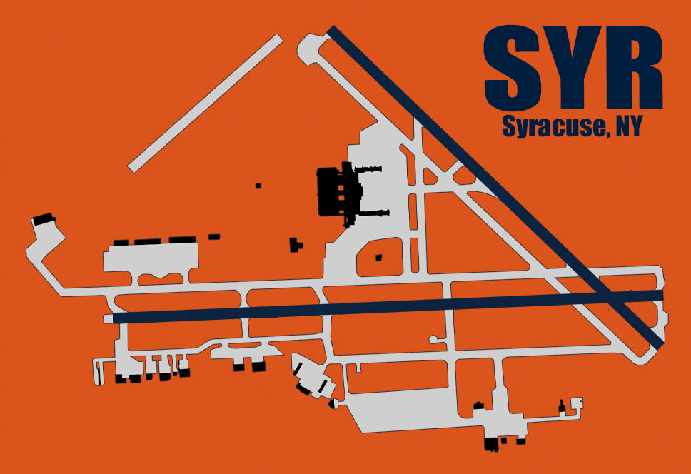 SYR Syracuse NY Airport Diagram Fridge Magnet (MM10053)