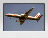 TWA Airlines Boeing 757-231 Color Photograph (N130LAJF11X14)