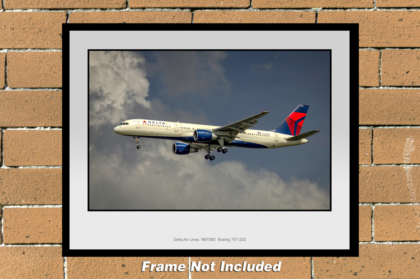 Delta Air Lines Boeing 757-232 Color Photograph (N160LAJM11X14)