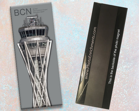 BCN Barcelona Int'l Airport Tower Fridge Magnet (PMA9024)