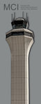 MCI Kansas City Int'l Airport Tower Fridge Magnet (PMA9026)