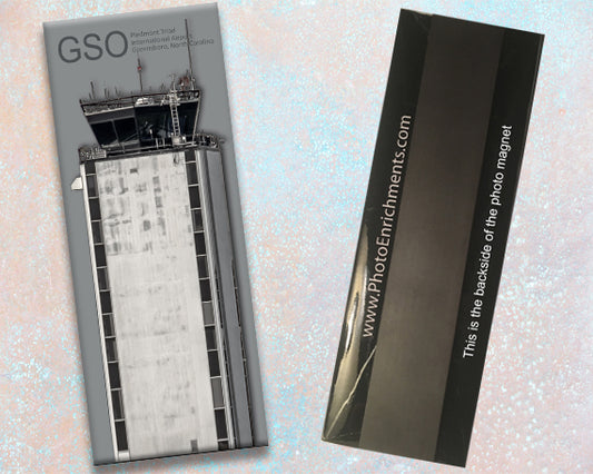 GSO Piedmont Triad Int'l Airport (Retired) Tower Fridge Magnet (PMA9028)
