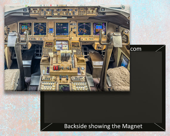 Boeing 777-323 Cockpit Panel Fridge Magnet (PMCT4009)