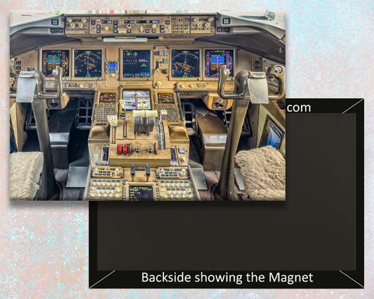 Boeing 777-323 Cockpit Panel Fridge Magnet (PMCT4009)