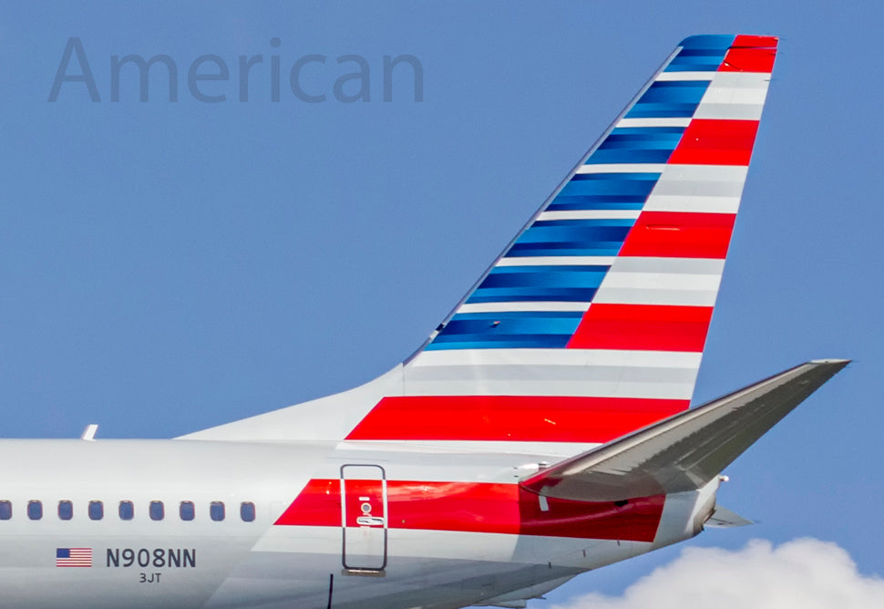 American Airlines Boeing 737 Tail Fridge Magnet (PMCT4044