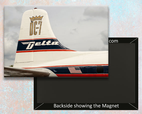 Delta DC-7 Aircraft Tail Logo Handmade Fridge Magnet (PMCT4046
