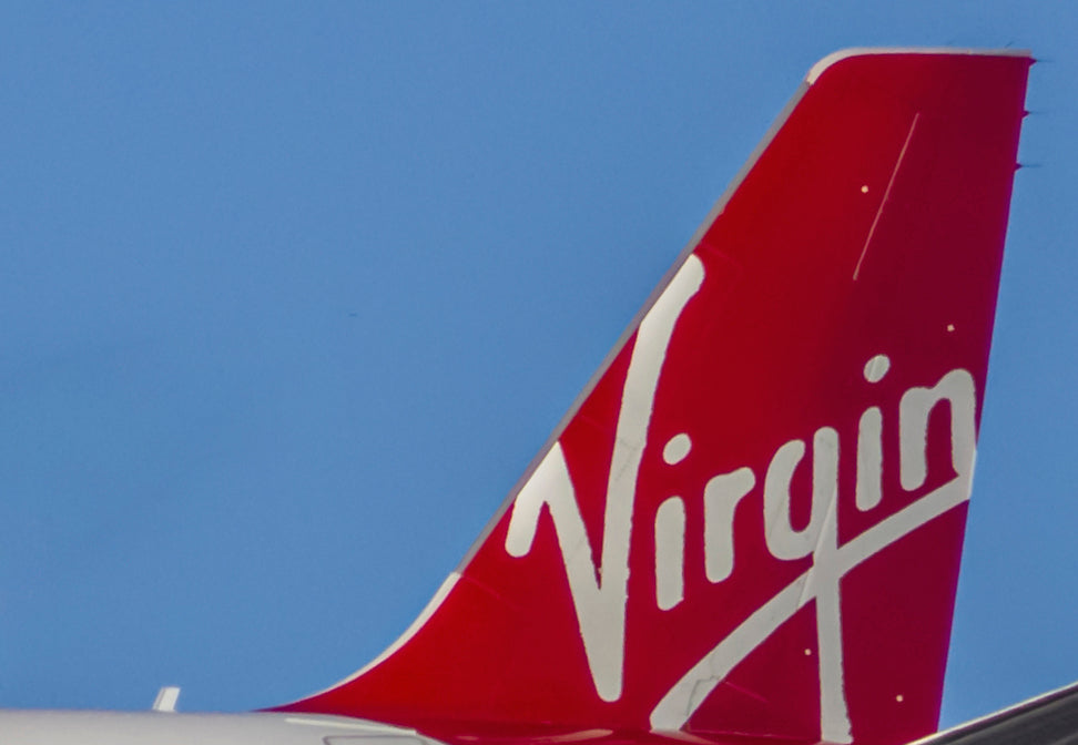 Virgin Atlantic Aircraft Tail Logo Fridge Magnet (PMCT4051)