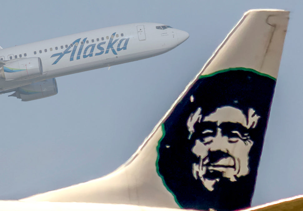 Alaska Airlines Aircraft Tail 2014 Logo Fridge Magnet (PMCT4054)