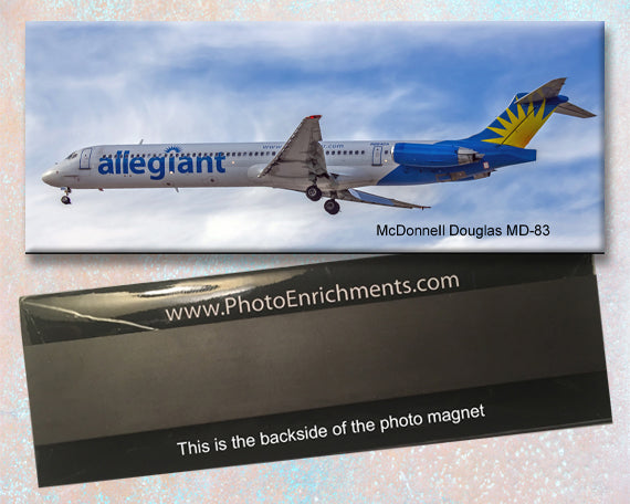 Allegiant Airlines MD-83 Fridge Magnet (PMT1509)