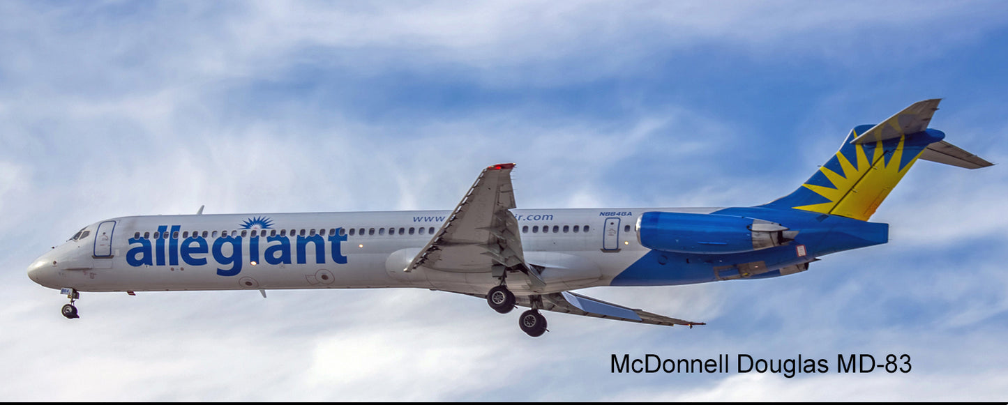 Allegiant Airlines MD-83 Fridge Magnet (PMT1509)
