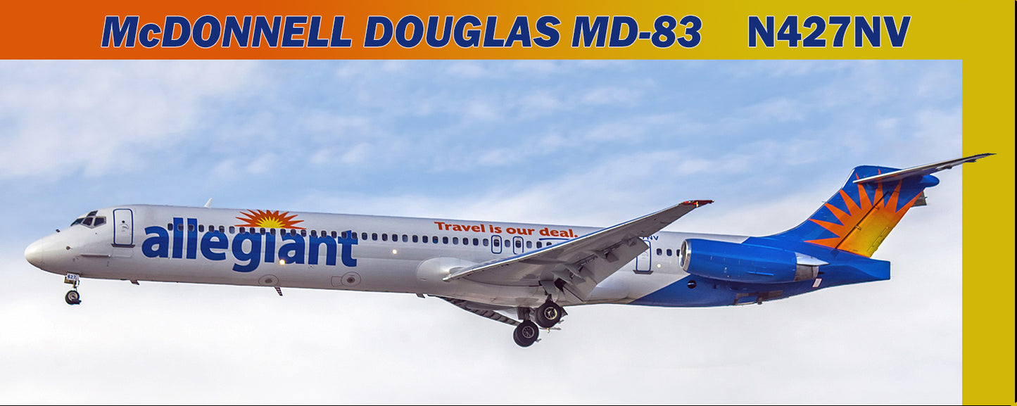 Allegiant Airlines MD-83 Fridge Magnet (PMT1510)