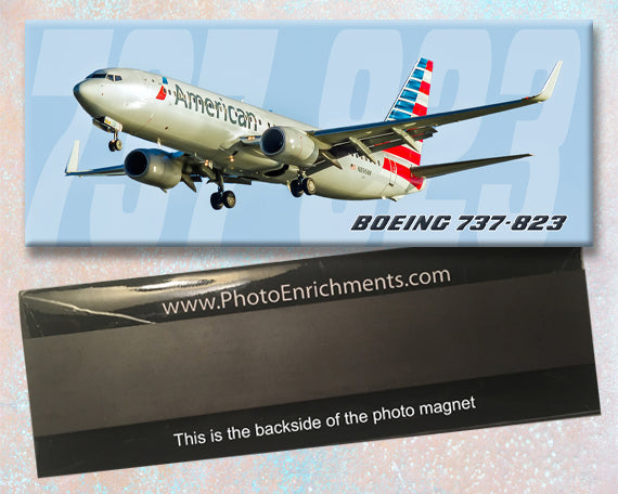 American Airlines Boeing 737-823 Fridge Magnet (PMT1514)