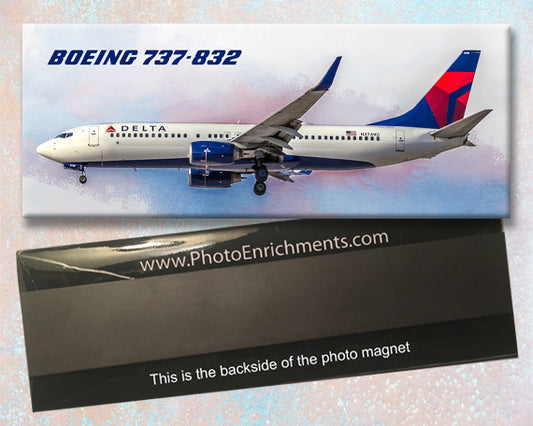 Delta Air Lines Boeing 737-832 Fridge Magnet (PMT1520)