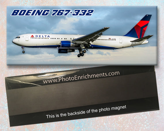 Delta Air Lines Boeing 767-332 Fridge Magnet (PMT1524)