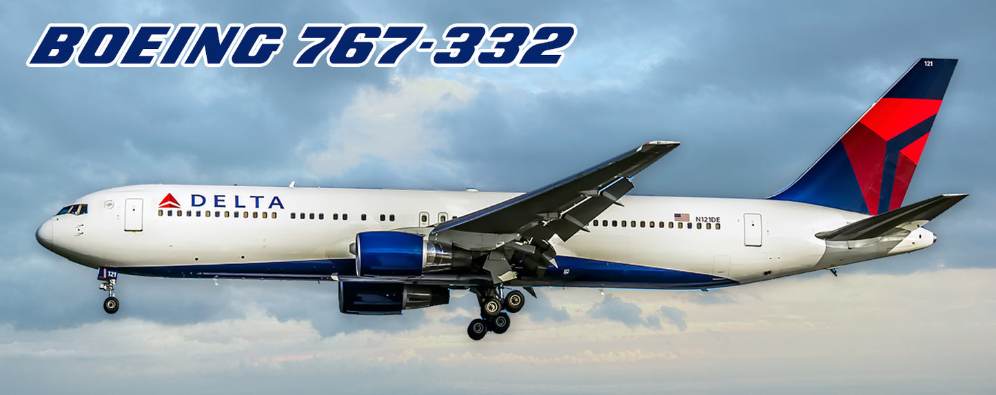 Delta Air Lines Boeing 767-332 Fridge Magnet (PMT1524)
