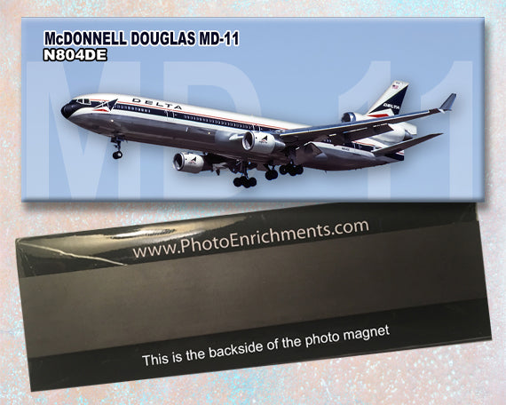 Delta Air Lines MD11 Fridge Magnet (PMT1526)