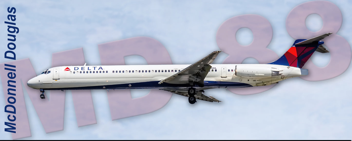 Delta Air Lines MD-88 Fridge Magnet (PMT1527)