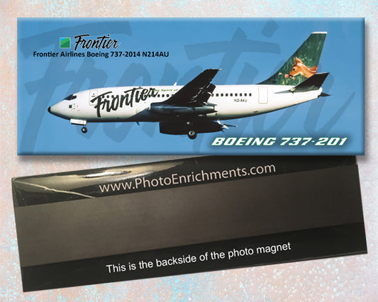 Frontier Airlines Boeing 737-201 Fridge Magnet (PMT1567)
