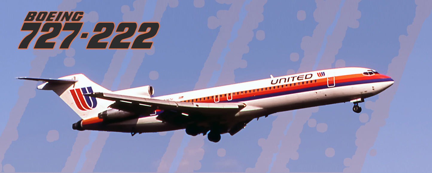United Airlines Tulip Logo Boeing 727-222 Fridge Magnet (PMT1610)