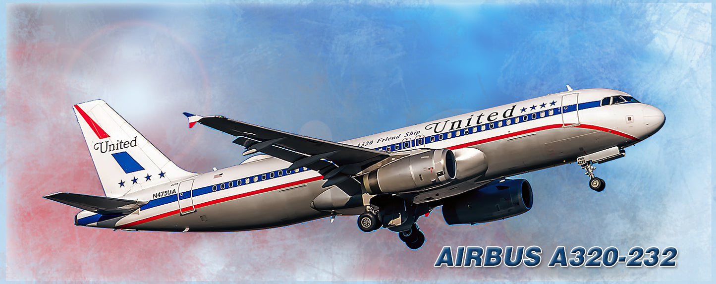United Airlines Airbus A320 Fridge Magnet (PMT1613)