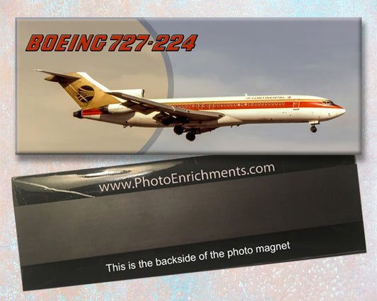 Continental Airlines Boeing 727-224 Fridge Magnet (PMT1617)