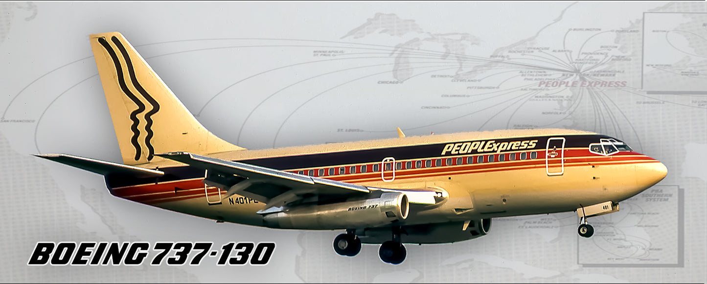 PeoplExpress Air Lines Boeing 737-130 Fridge Magnet (PMT1647)