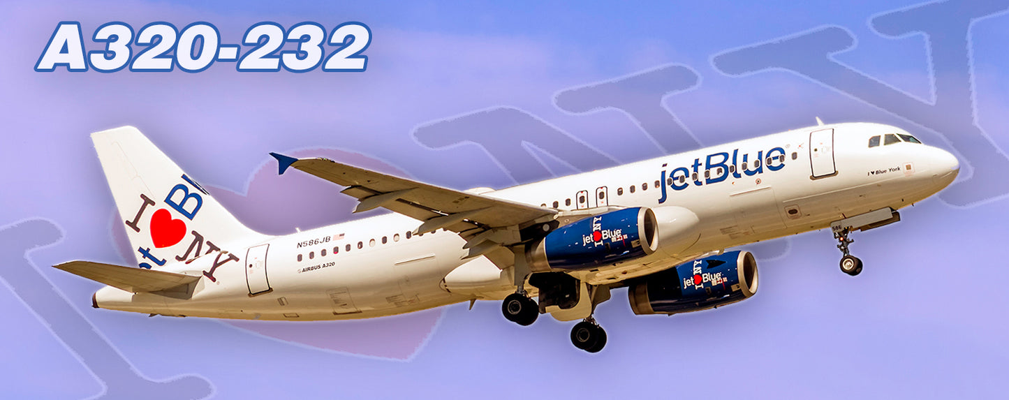 JetBlue Airways "I Love NY" Airbus A320 Fridge Magnet (PMT1652)