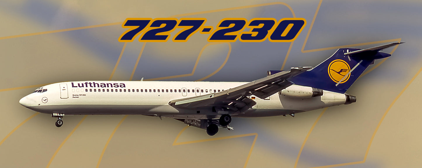 Lufthansa Airlines Boeing 727-230 Fridge Magnet (PMT1658)