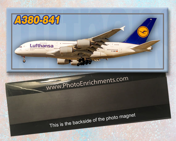 Lufthansa Airlines Airbus A380 Fridge Magnet (PMT1659)