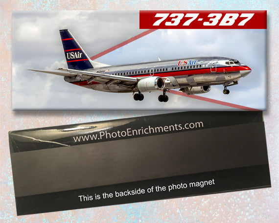 USAir Airlines Boeing 737-3B7 Fridge Magnet (PMT1662)