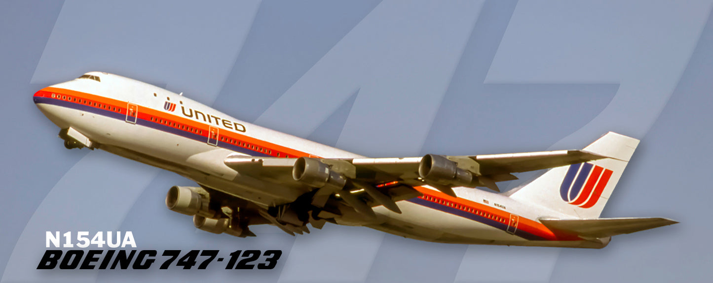 United Airlines Boeing 747-123 Fridge Magnet (PMT1684)