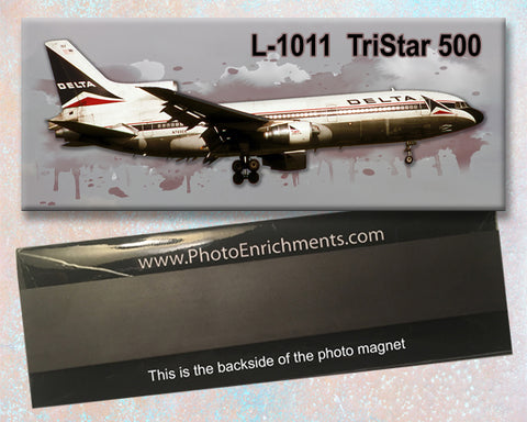 Delta Air Lines L-1011 TriStar 500 Photo Fridge Magnet (PMT1693)